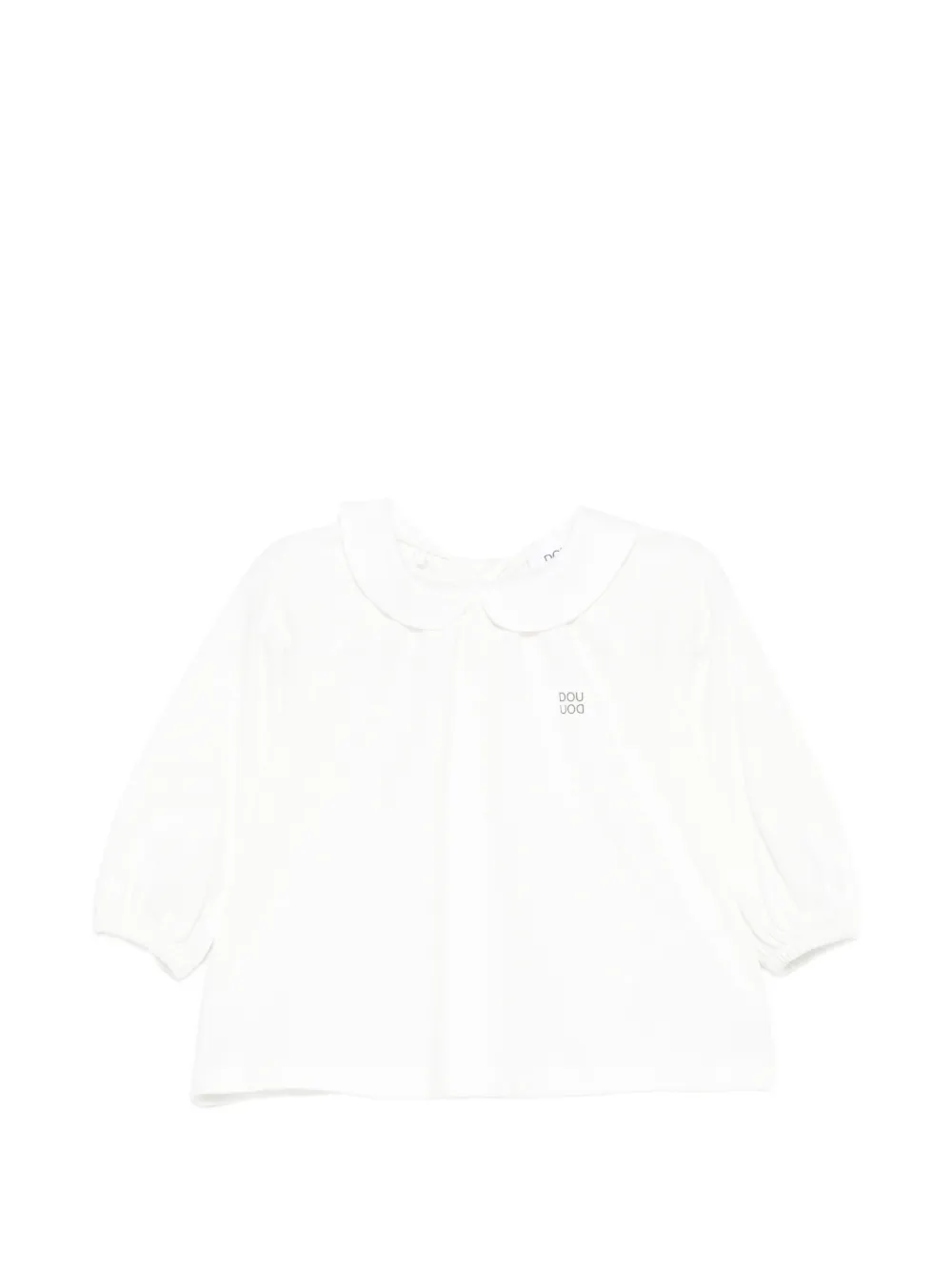Douuod Kids Peter Pan-collar top - Bianco