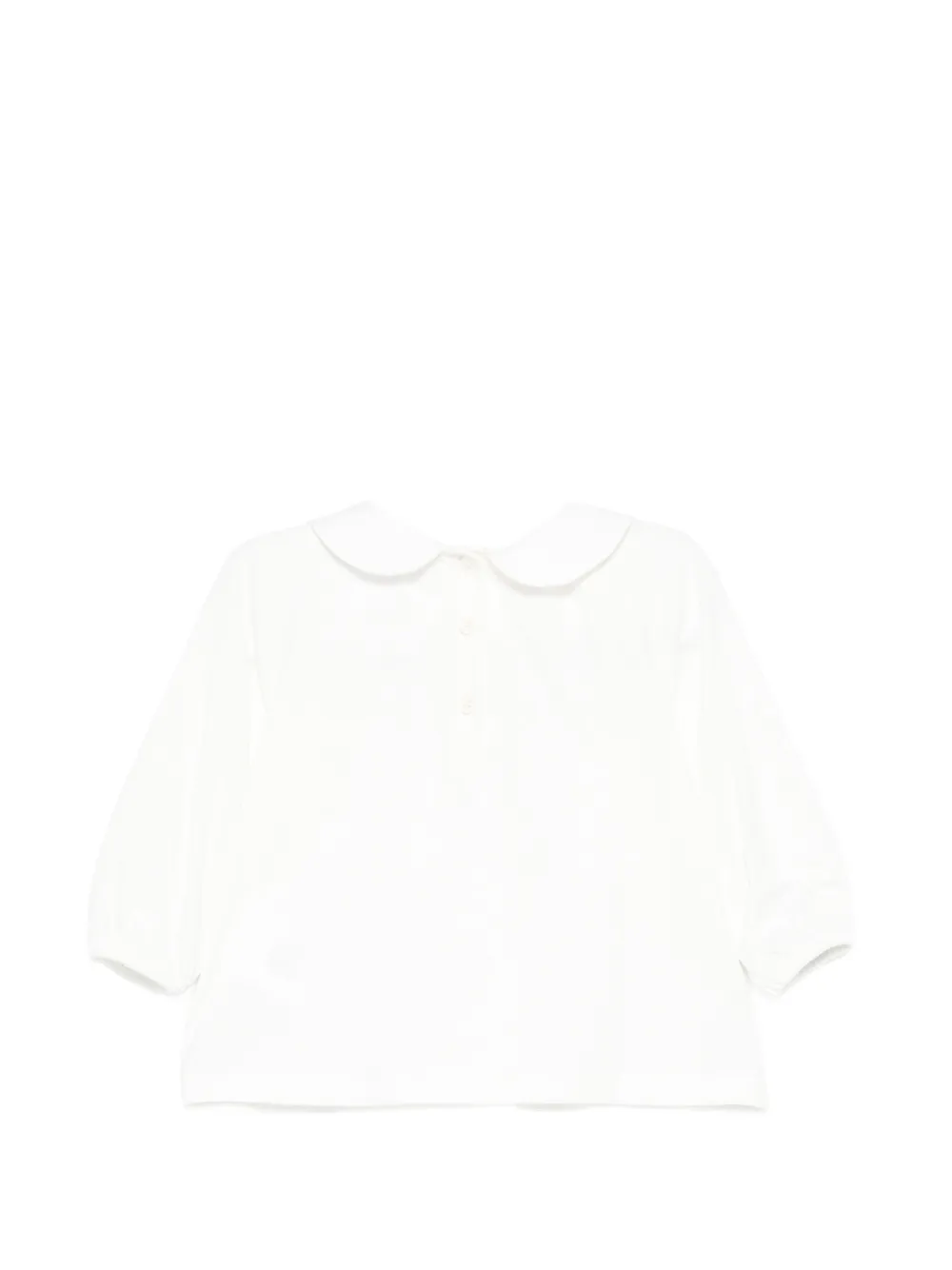  Douuod Kids Top Con Colletto Alla Peter Pan - Bianco 