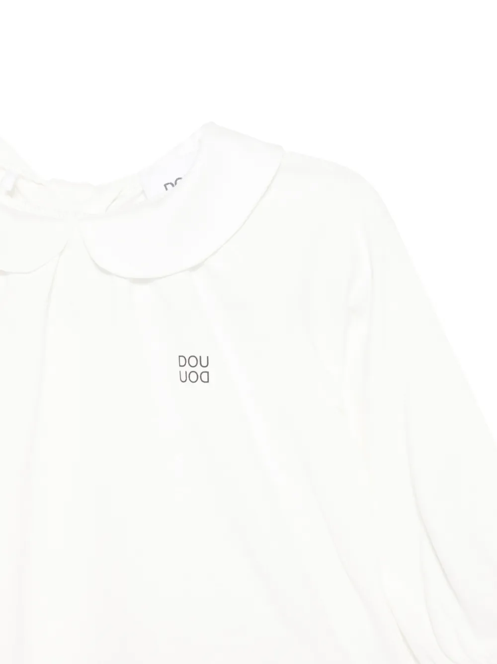  Douuod Kids Top Con Colletto Alla Peter Pan - Bianco 