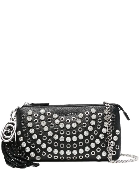 La Carrie studded tassel cross body bag