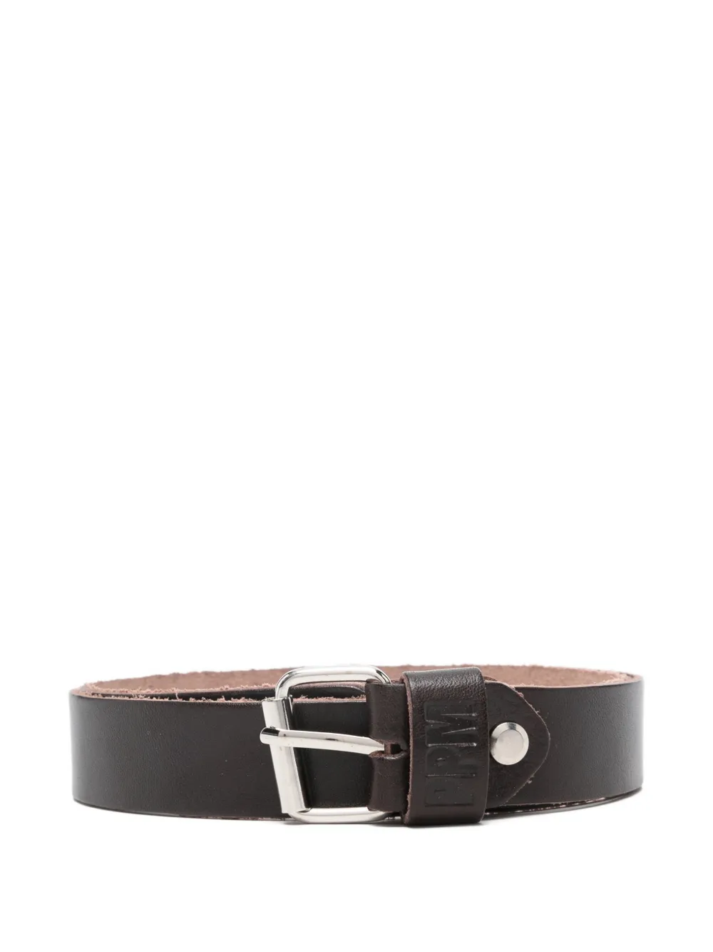 Paolo Pecora Kids embossed leather belt - Marrone