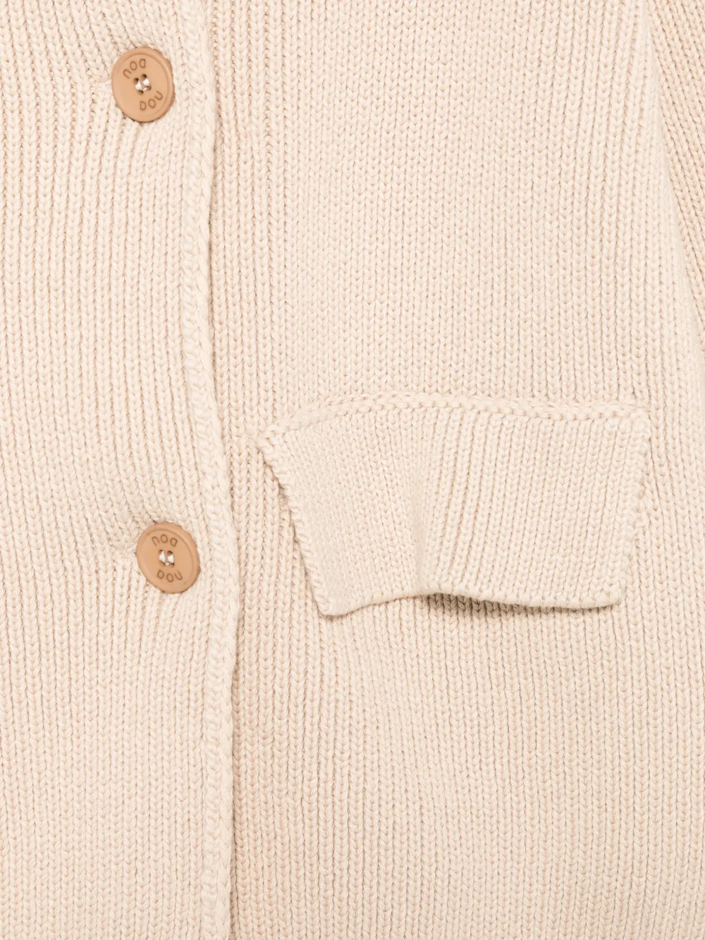  Douuod Kids Button Front-pocket Cardigan - Neutrals 
