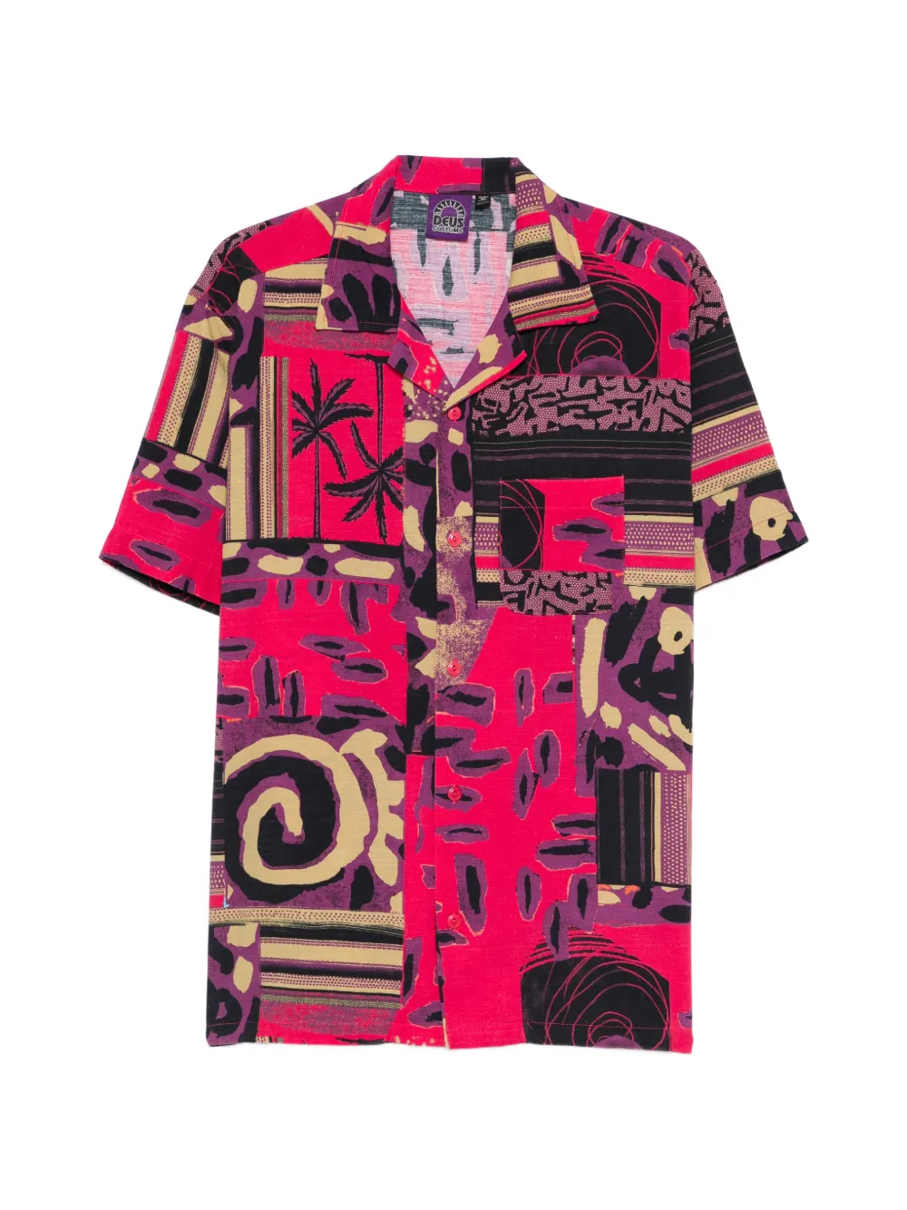 Deus Ex Machina patterned shirt - Rosso