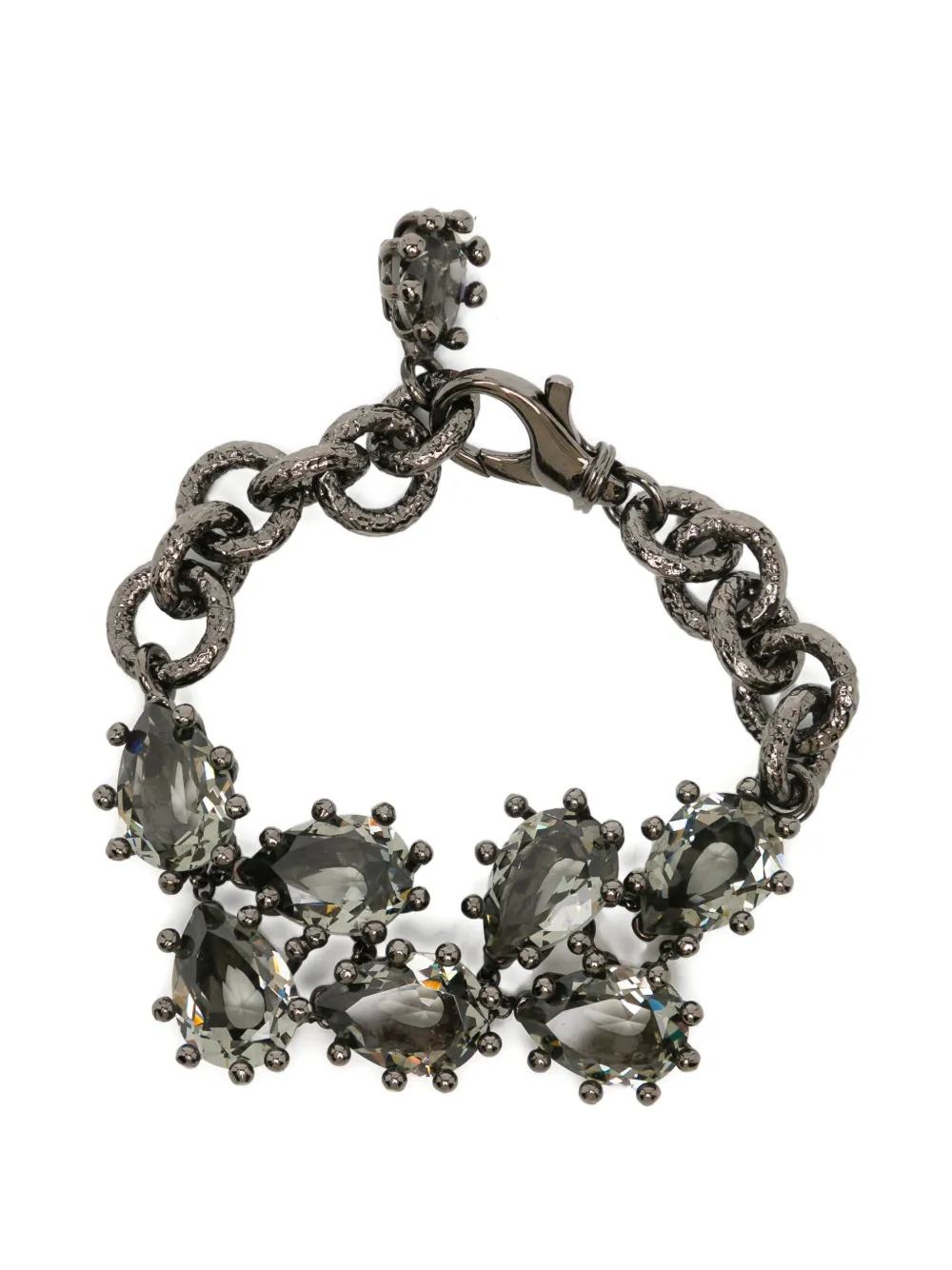 DSQUARED2 Bracciale a catena con pietre - Nero