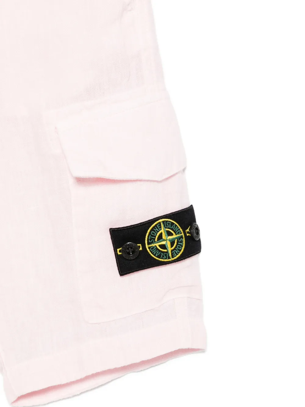 Stone Island Junior Shorts met opgestikte zak Roze
