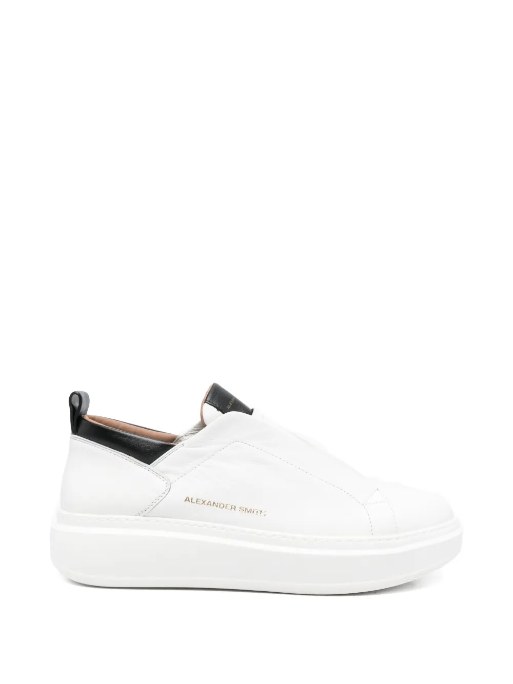 Alexander Smith Wembley slip-on leather sneakers - Bianco