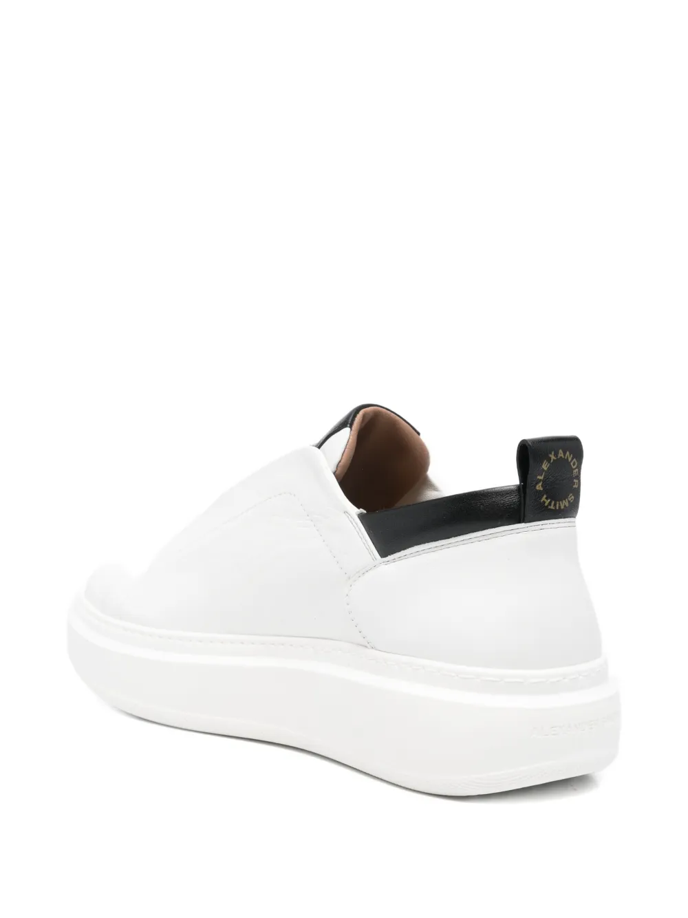 Alexander Smith Wembley slip-on leather sneakers Wit
