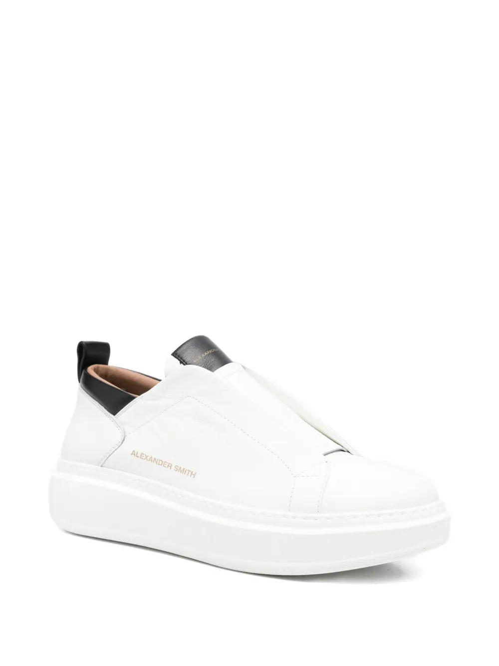Alexander Smith Wembley slip-on leather sneakers Wit