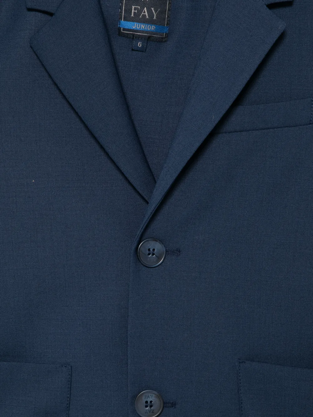  Fay Kids Buttoned Blazer - Blue 