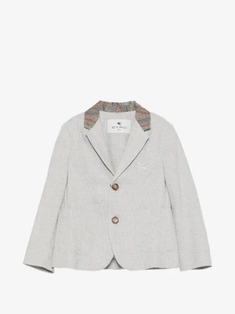 ETRO KIDS blazer con solapas de muesca