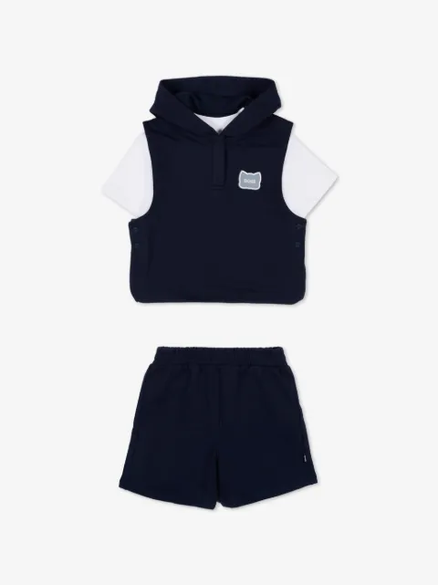 BOSS Kidswear hooded shorts set