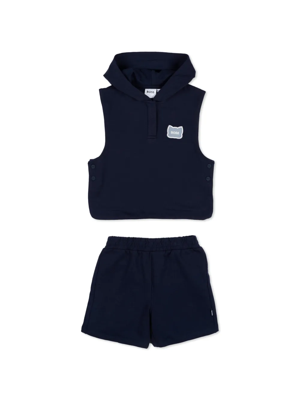 BOSS Kidswear Shorts set met capuchon Blauw