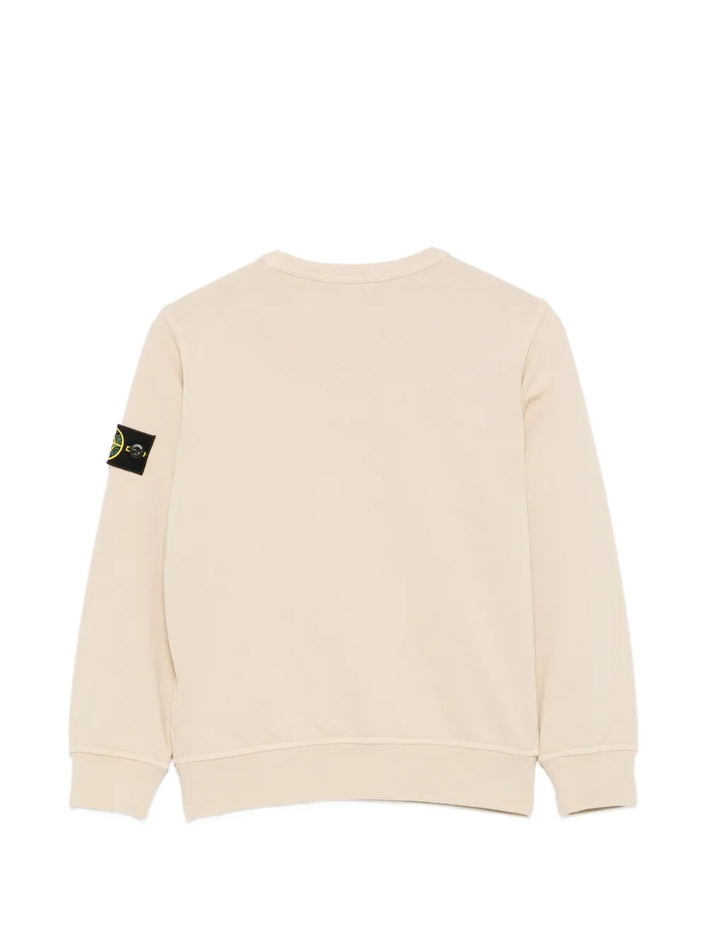 Stone Island Junior Sweater met Compass-logopatch Beige