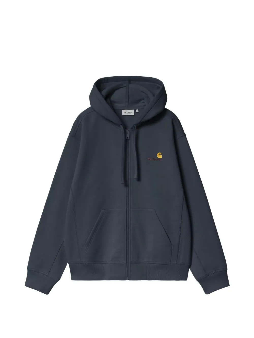 Carhartt WIP Felpa American Script con zip e cappuccio - Blu