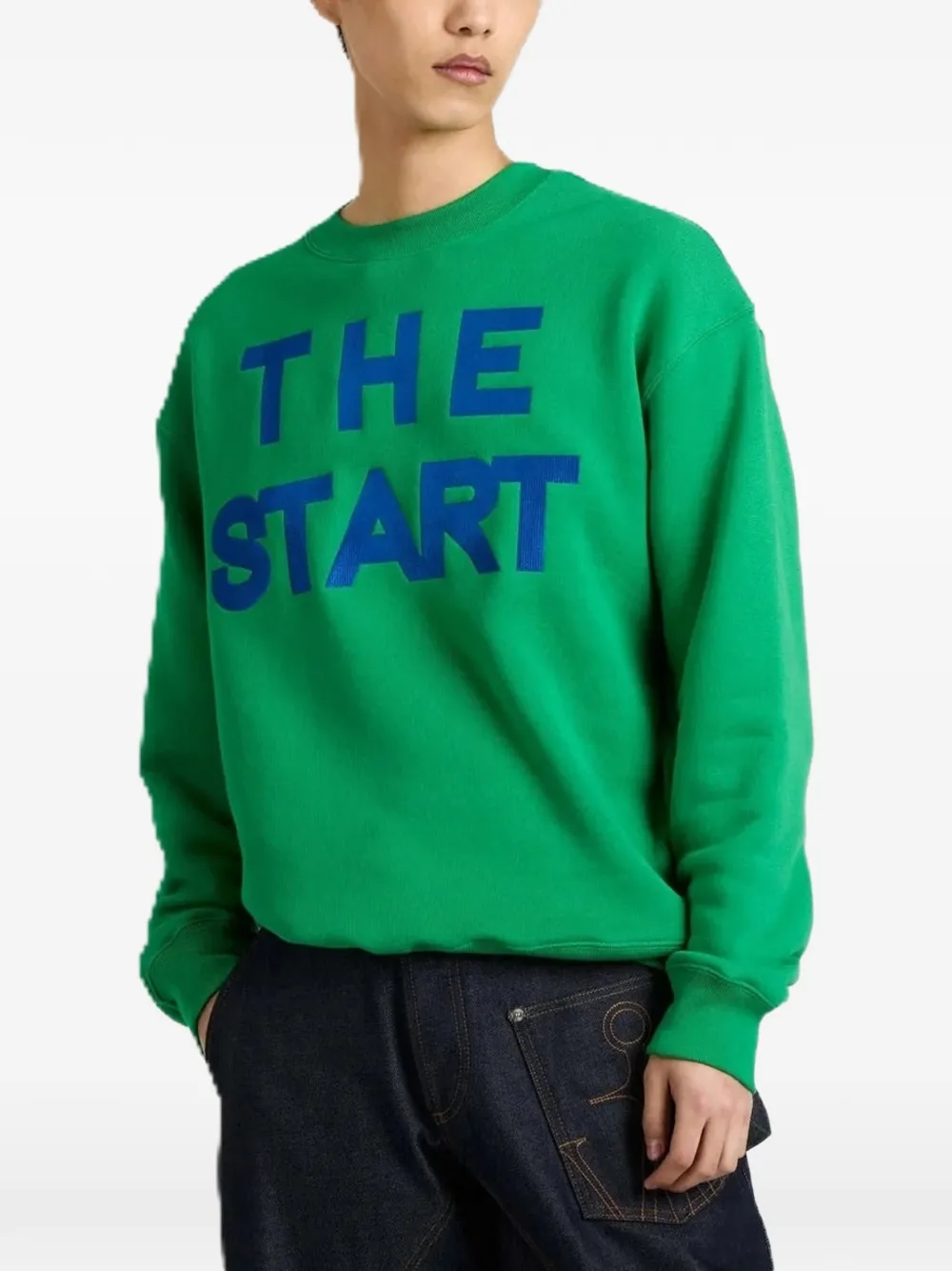 JW Anderson crew-neck sweatshirt - Verde