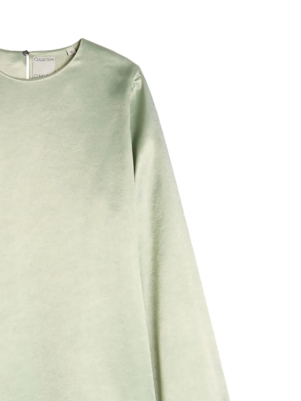  Calvin Klein Alba Flared-sleeve Midi Dress - Green 