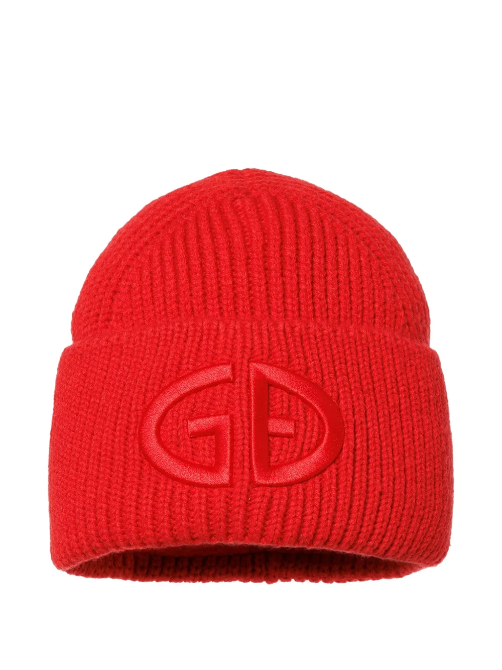 Goldbergh Valerie logo-embroidery beanie hat - Rosso