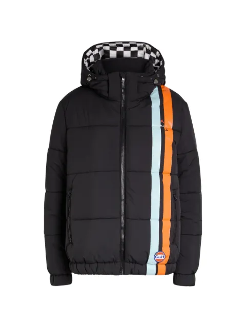 AN-Y1 striped-detail hooded jacket