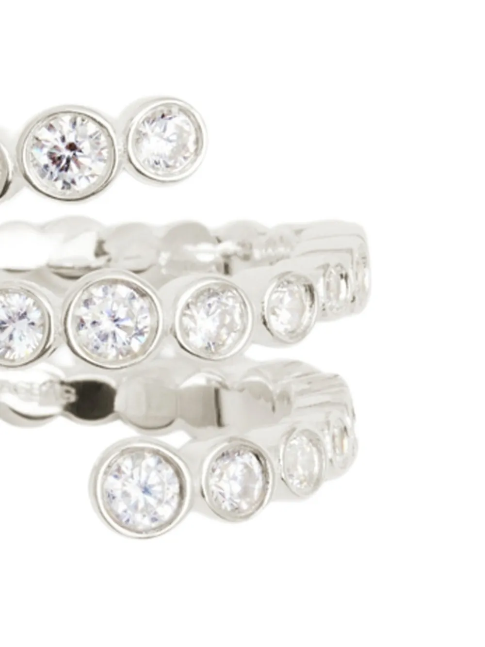  Ragbag Studio Odette Spiral Embellished Ring - Silver 