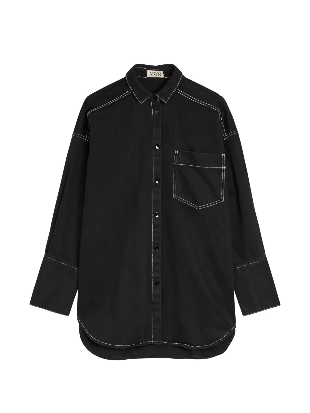 AKYN Fenella pocket shirt - Nero
