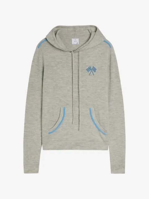 AN-Y1 embroidered hood sweater