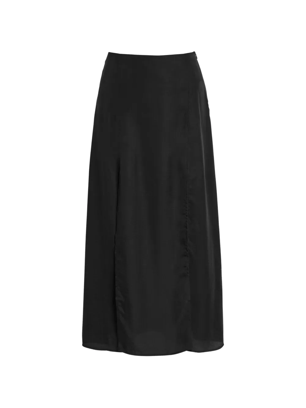 AKYN Elodie slit midi skirt - Nero
