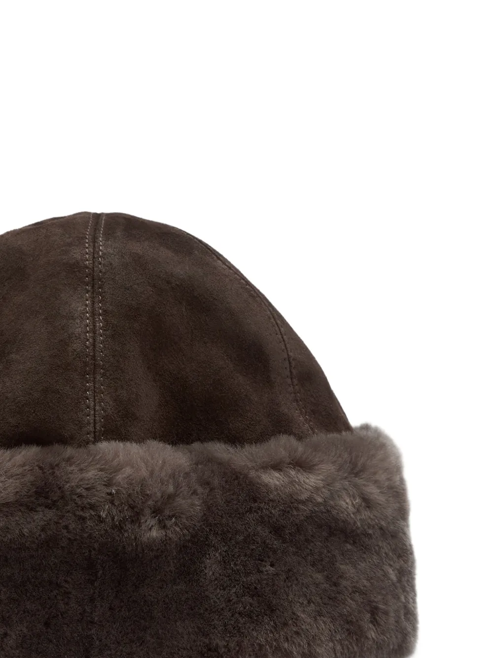  Nour Hammour Toki Shearling Hat - Brown 
