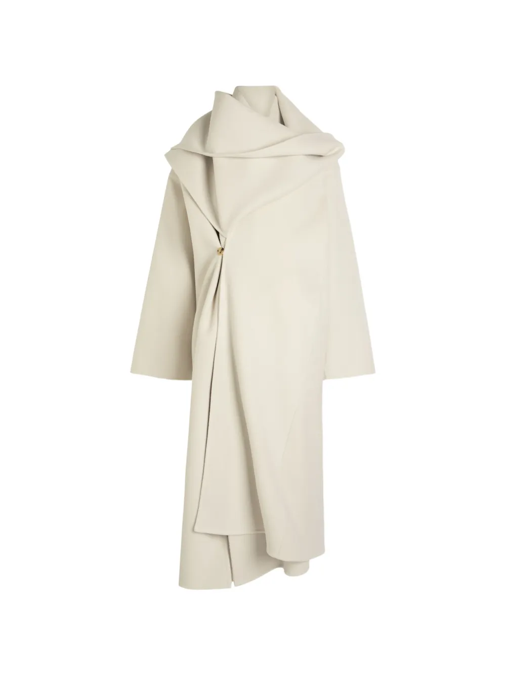 Calvin Klein Amelia draped-design coat - Toni neutri