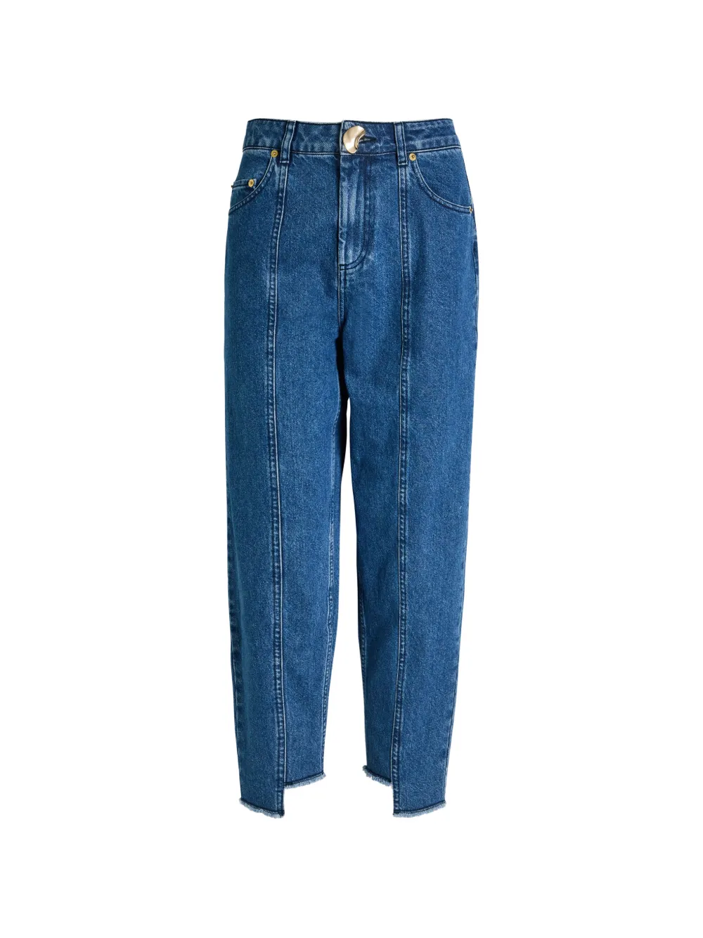 AKYN Sol frayed-seam jeans - Blau