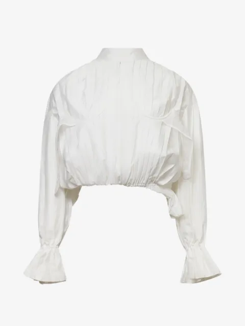 YCH bralette pleated blouse