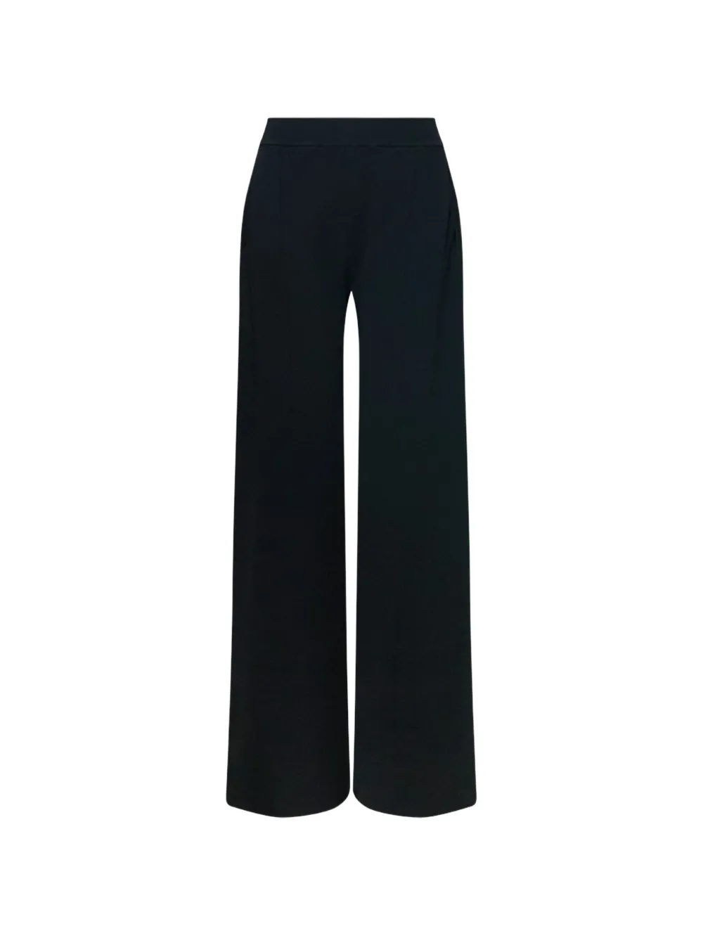 Stella Mccartney Compact-knit Trousers In Black