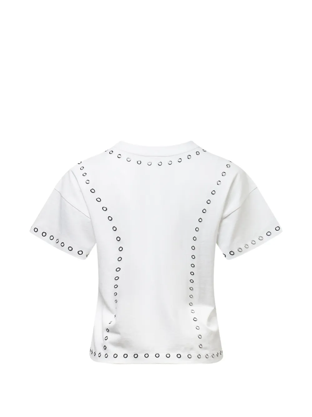 rag & bone Kelly grommet-embellished boxy T-shirt | T-Shirts & Jersey Shirts