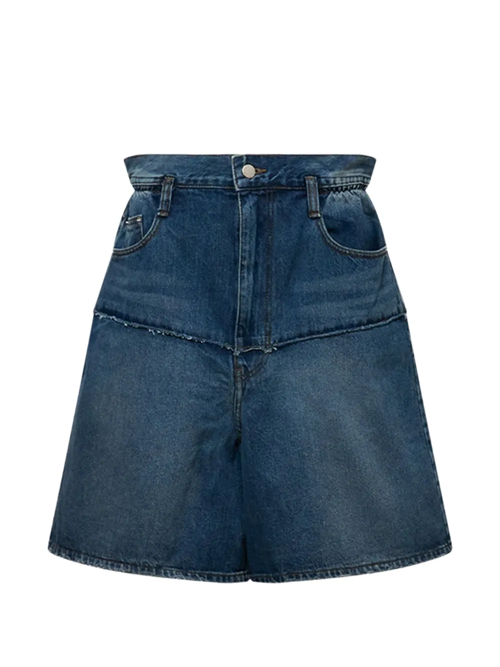 Ych Raw-detail Denim Shorts In Blue