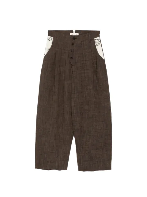 GG IN RED pantalones anchos