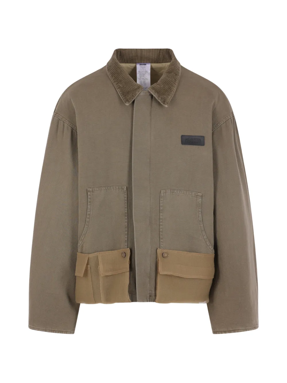 Magliano corduroy-collar shirt jacket - Verde