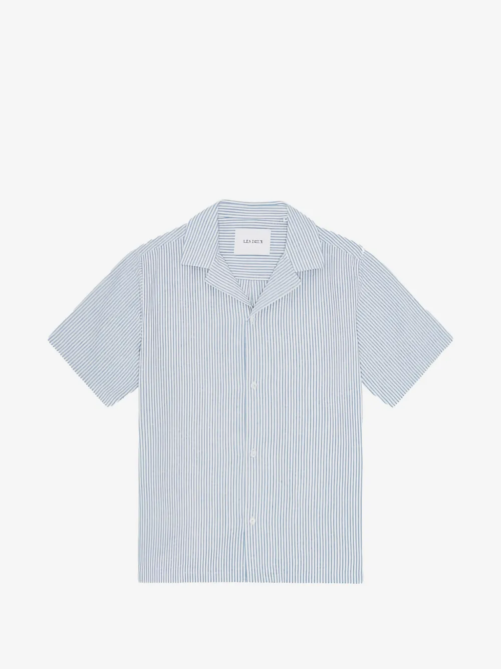 Les Deux Lukas 条纹短袖衬衫 | 蓝色 | Image 1