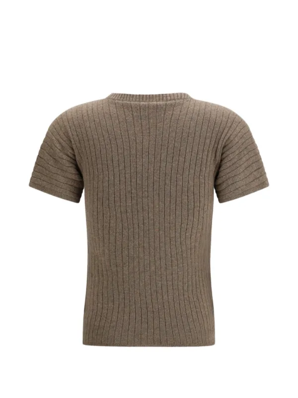 Loro Piana Coste Crewneck Sweater in Brown