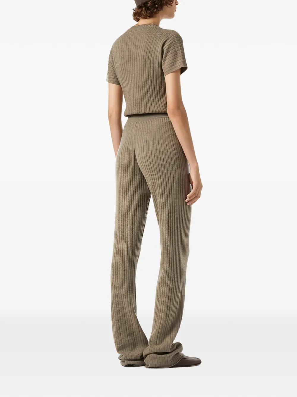 Loro Piana Coste trui met ronde hals Bruin