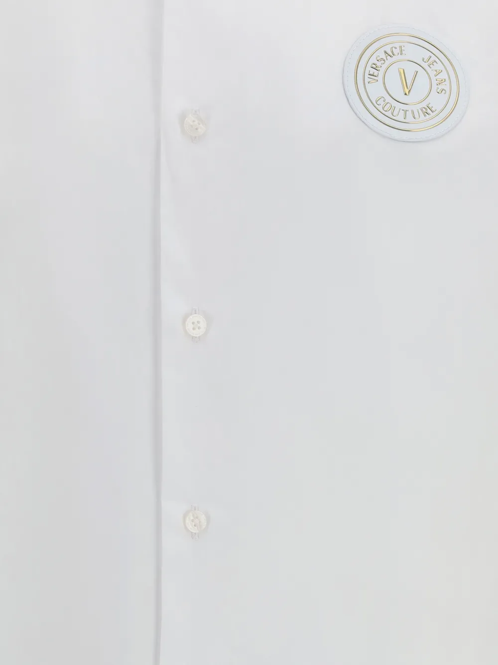  Versace Jeans Couture V-emblem Patch Shirt - White 