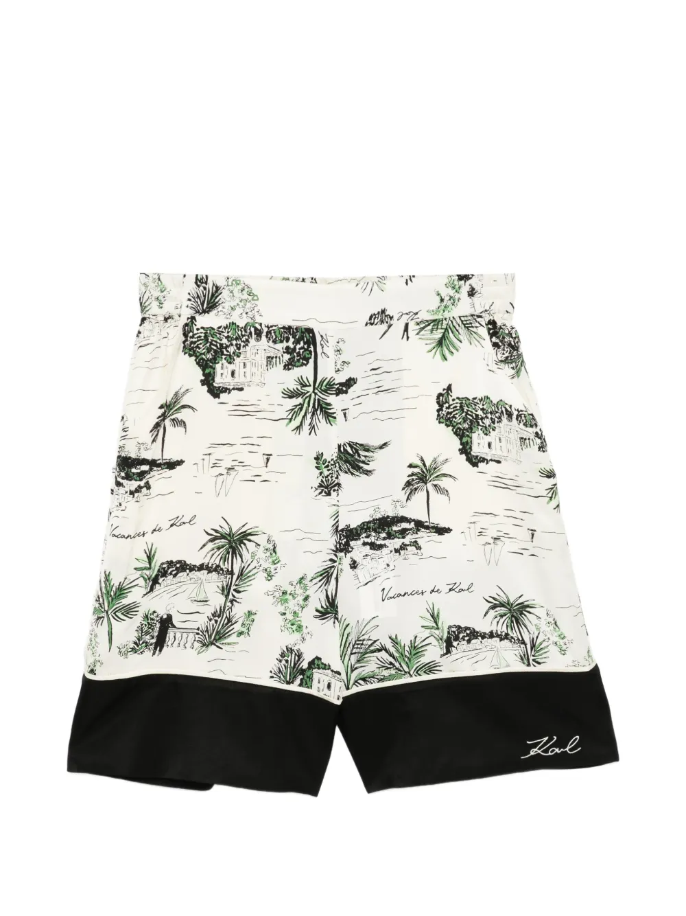 Karl Lagerfeld tree-print shorts - Toni neutri