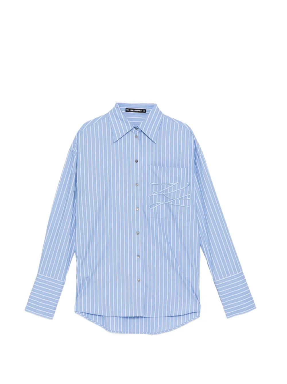 Karl Lagerfeld Autograph striped shirt - Blu