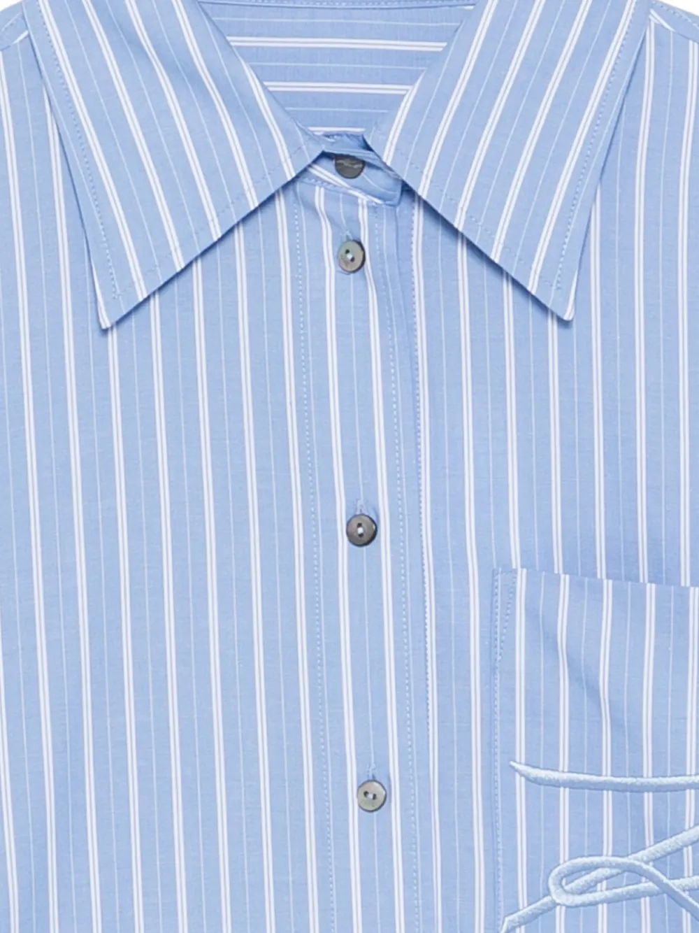 Karl Lagerfeld Autograph gestreepte blouse Blauw