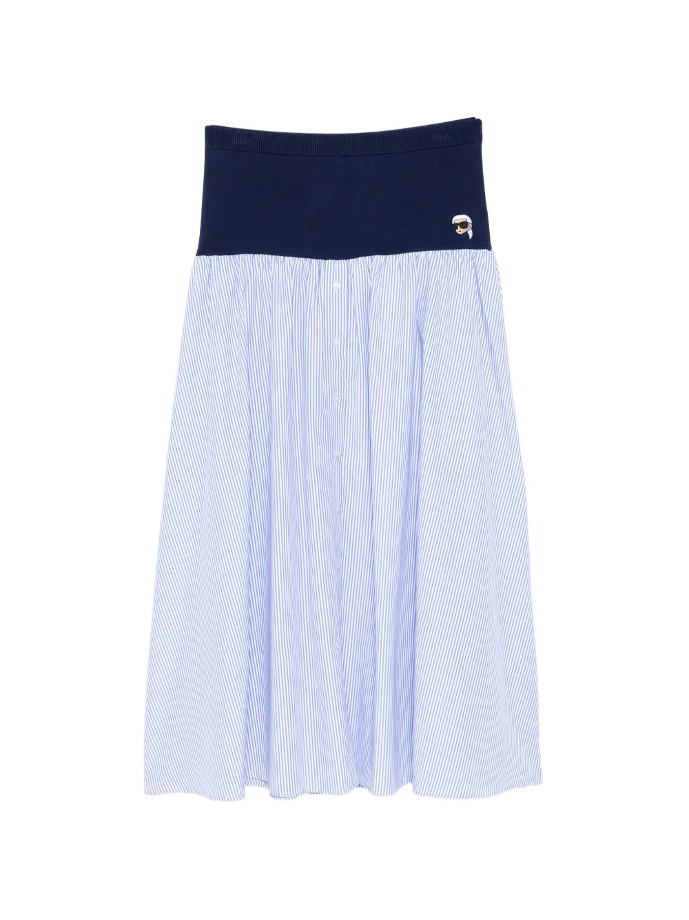 Karl Lagerfeld waistband skirt - Blu