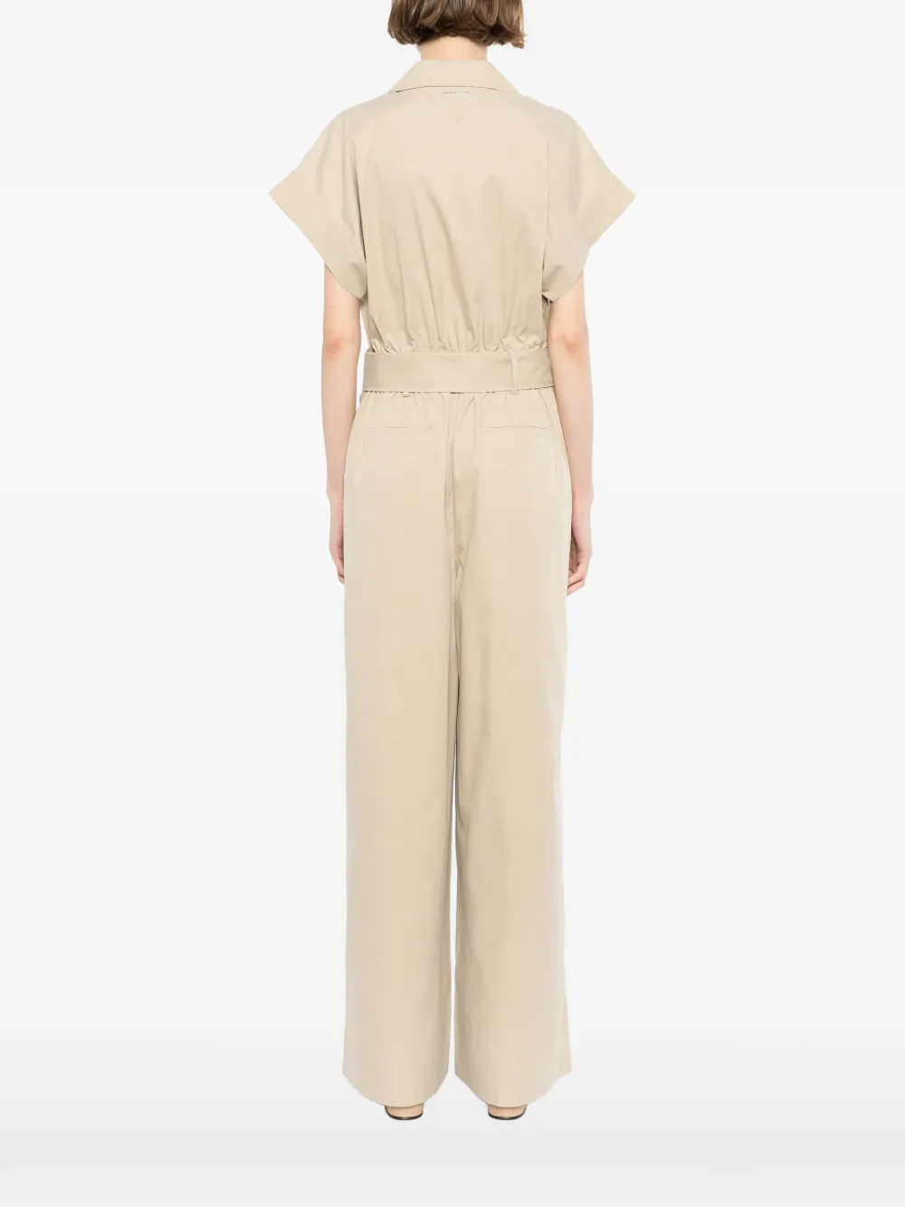 Karl Lagerfeld Jumpsuit met shirtkraag Beige