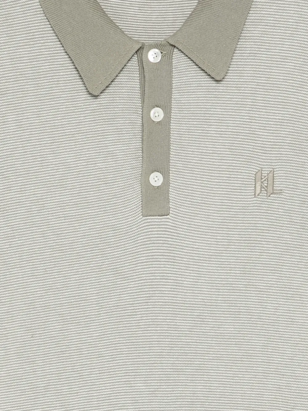 Karl Lagerfeld Ottoman poloshirt Grijs