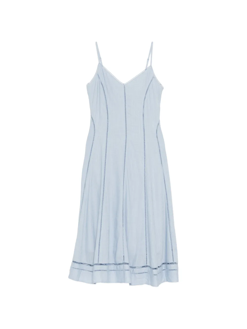 Karl Lagerfeld cut-out embroidery dress - Blu