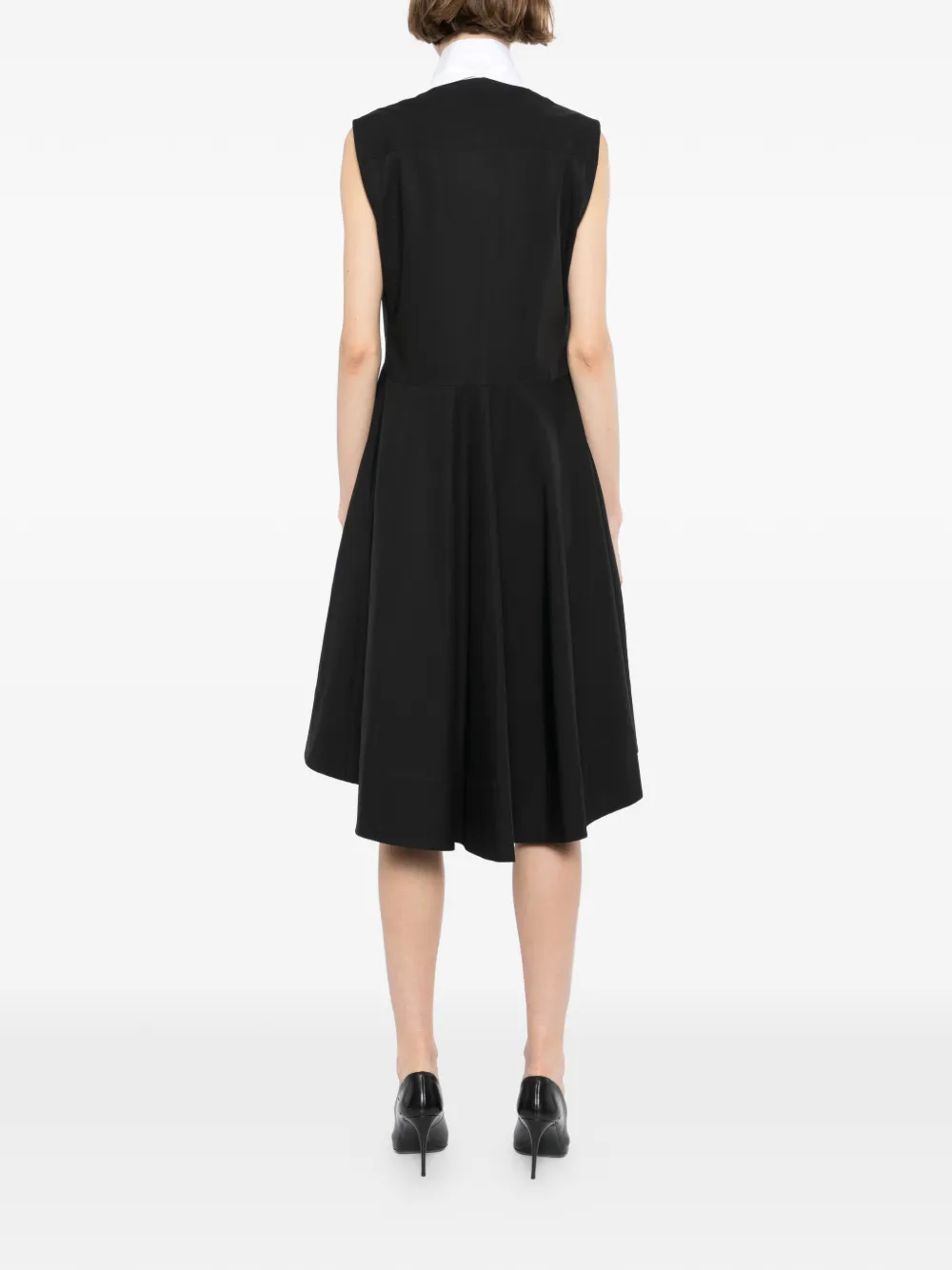 Karl Lagerfeld Blousejurk met strik Zwart