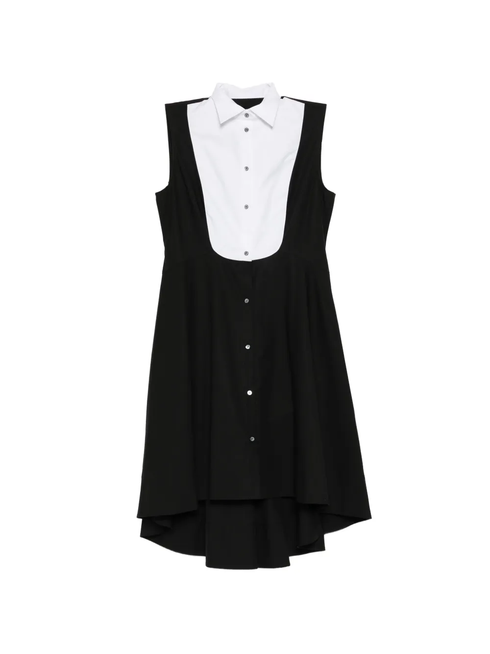 Karl Lagerfeld bow shirt dress - Nero