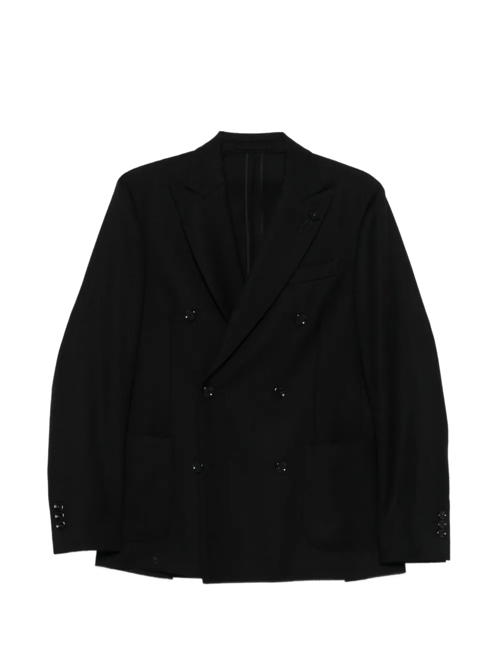 Lardini double-breasted jacket - Schwarz