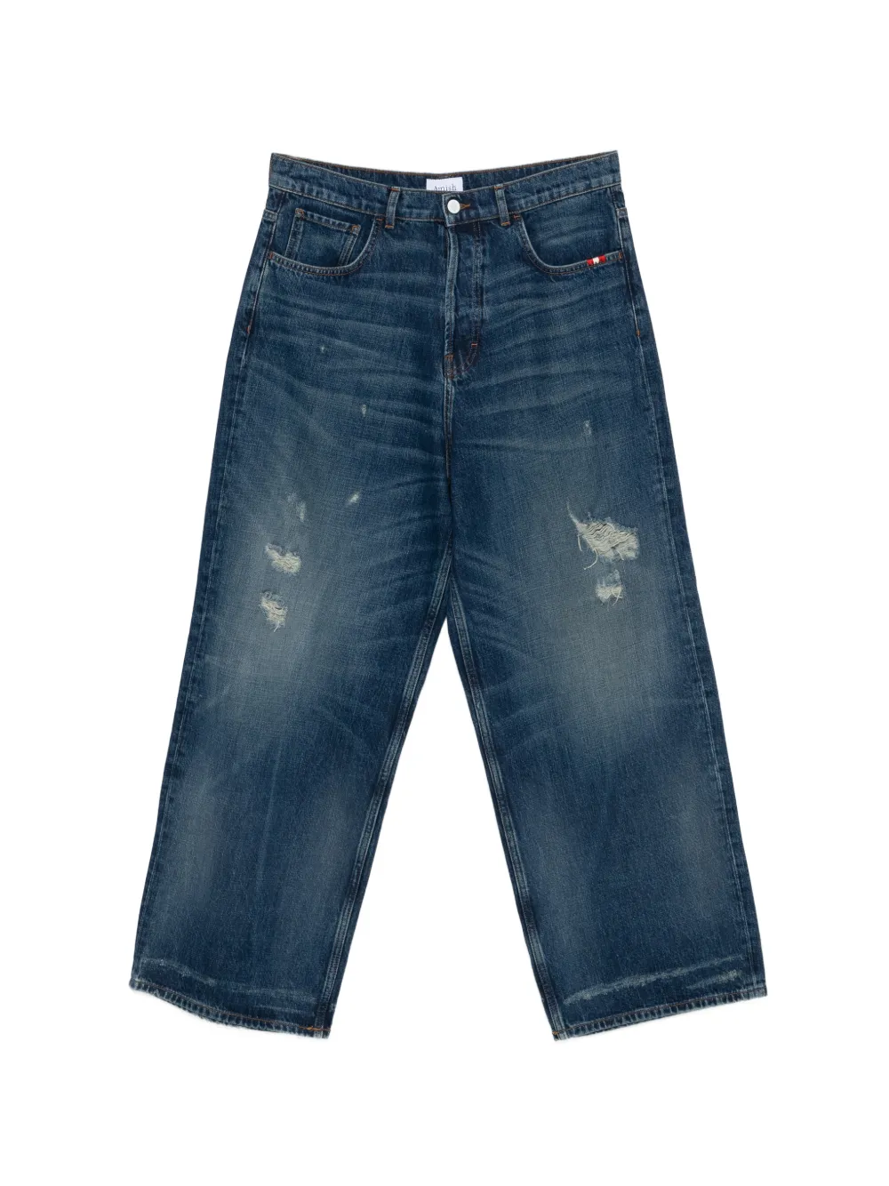 AMISH Huge ripped jeans - Blu